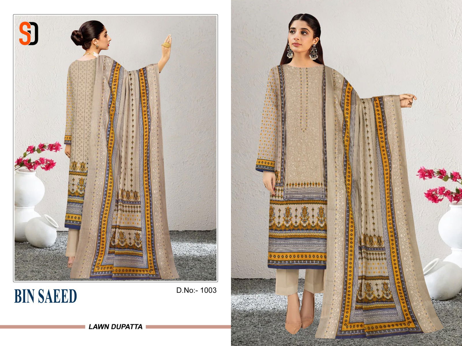 Bin Saeed By Shraddha 1001-1003 Pakistani Suits Catalog